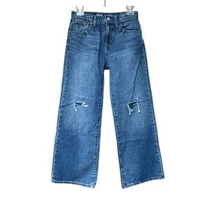 Old Navy Blue Wide Leg Baggy Jeans